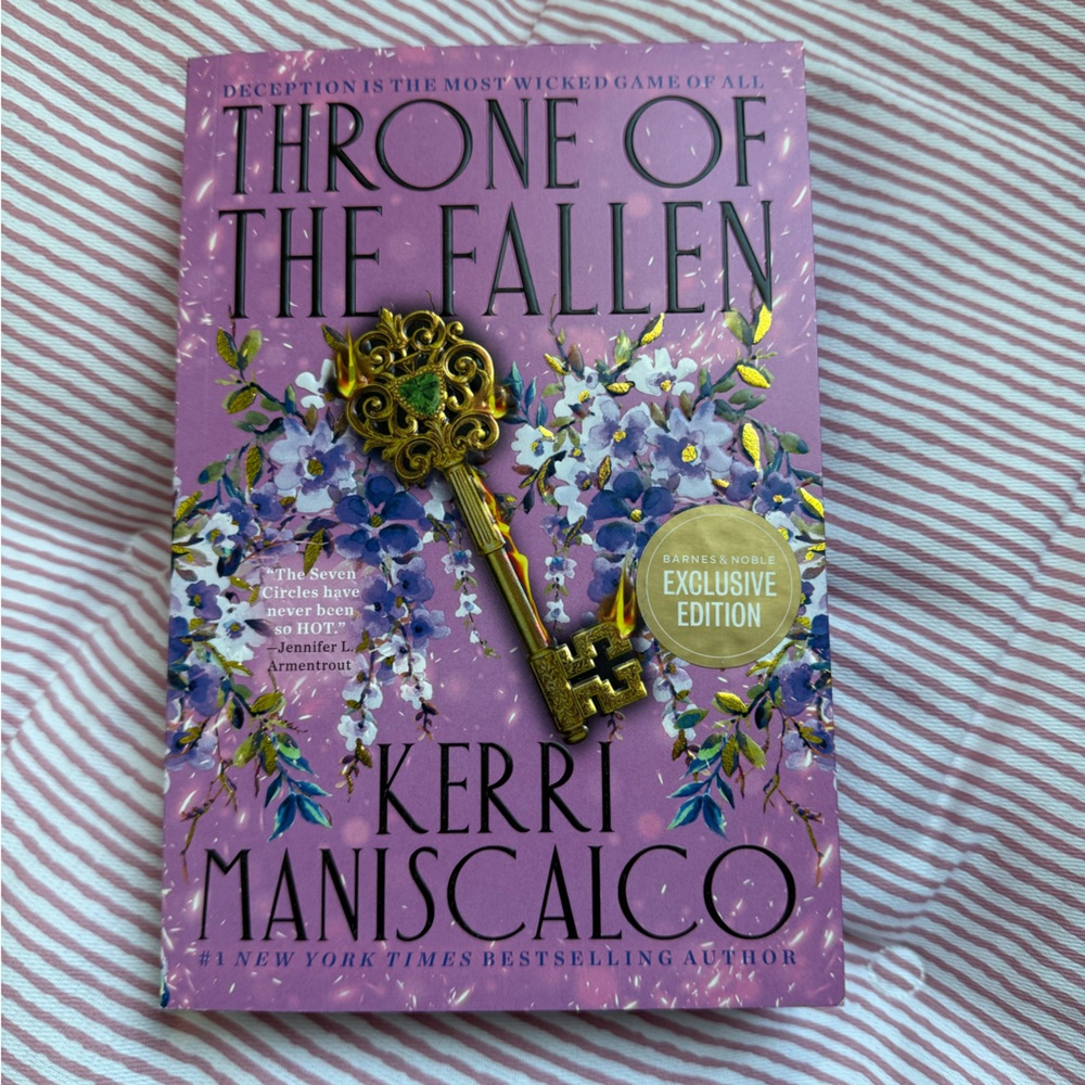 Throne of the Fallen Book with sprayed edges